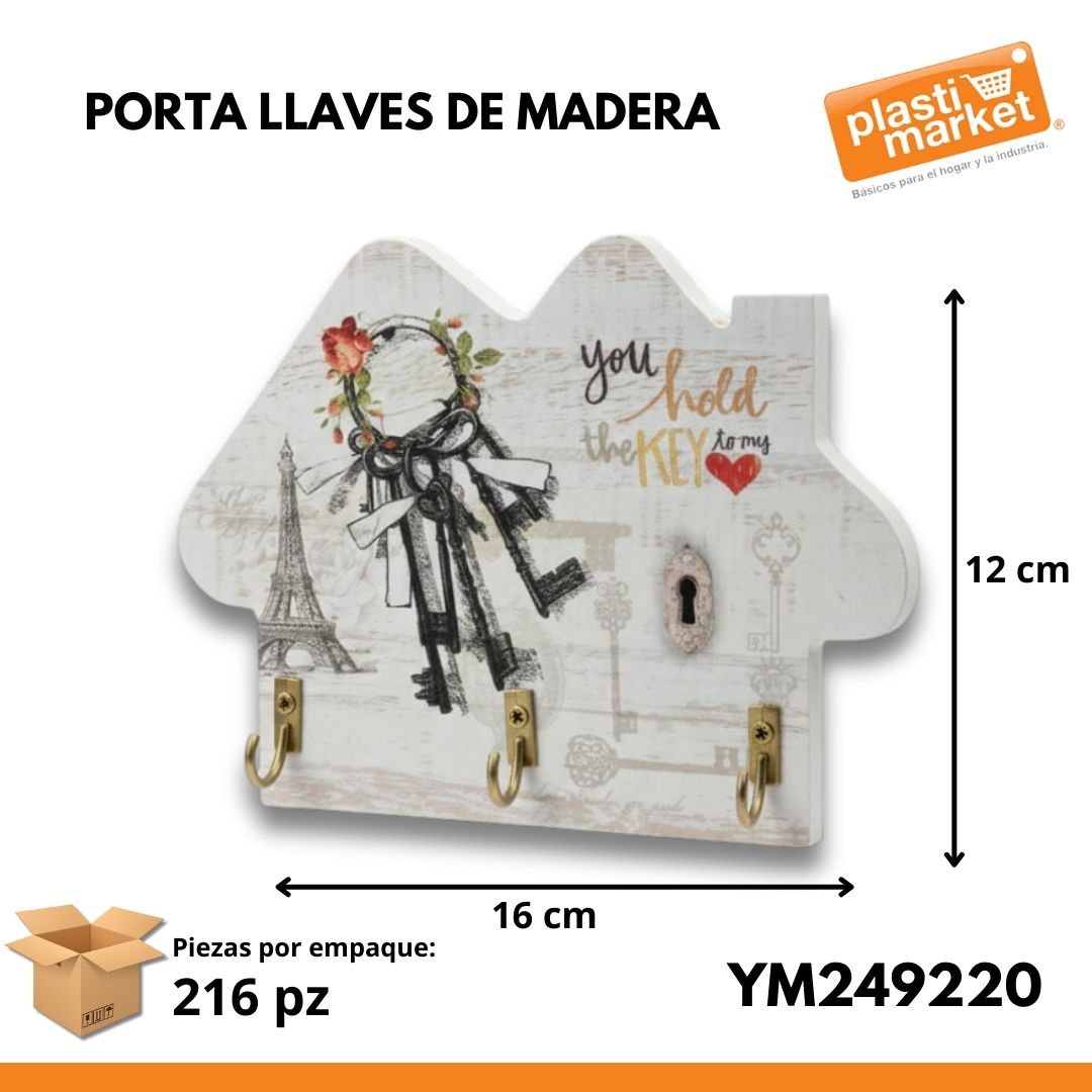 YM249220 PORTA LLAVES DE MADERA
