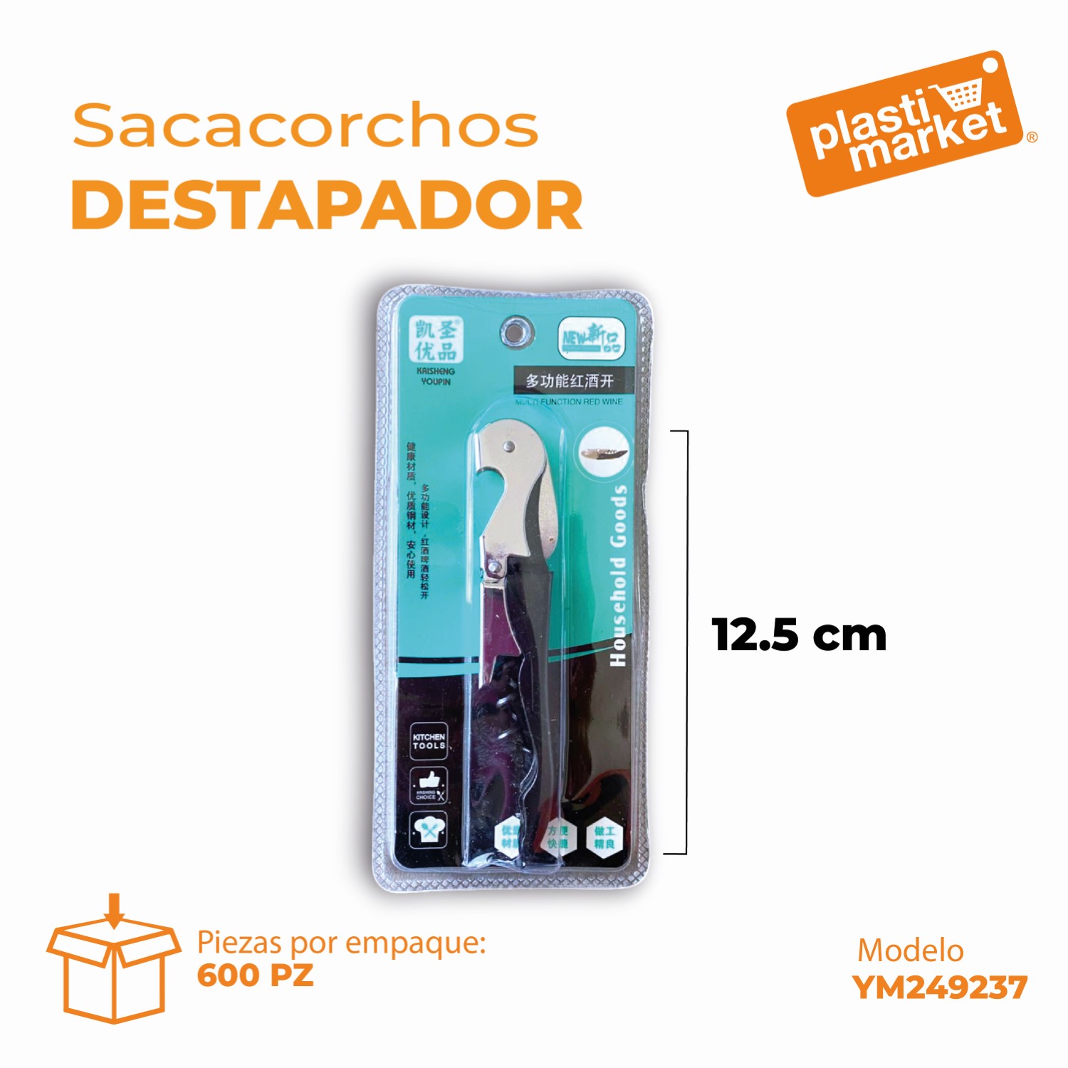 YM249237 SACACORCHOS DESTAPADOR