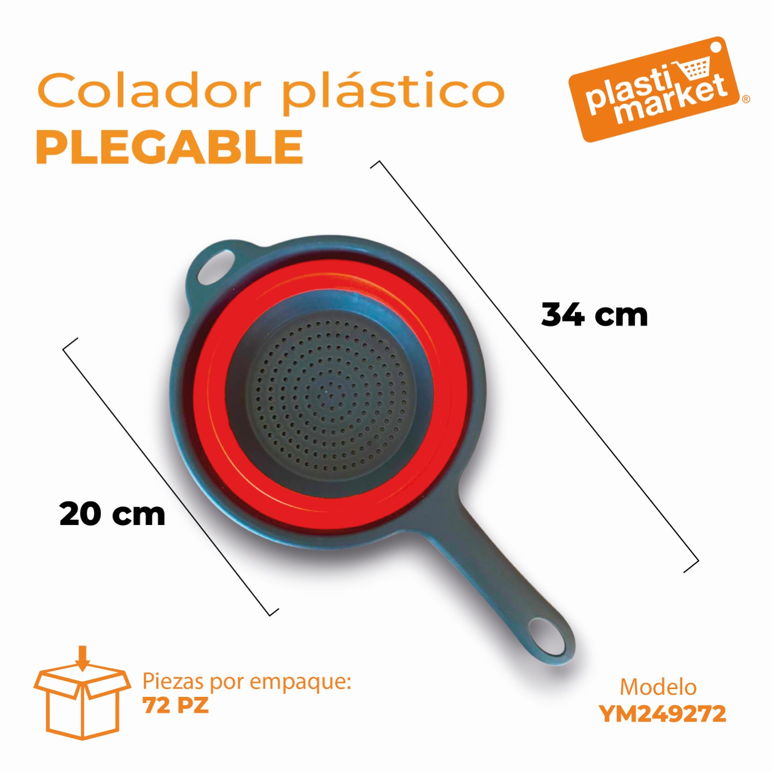 YM249272 COLADOR PLASTICO PLEGABLE