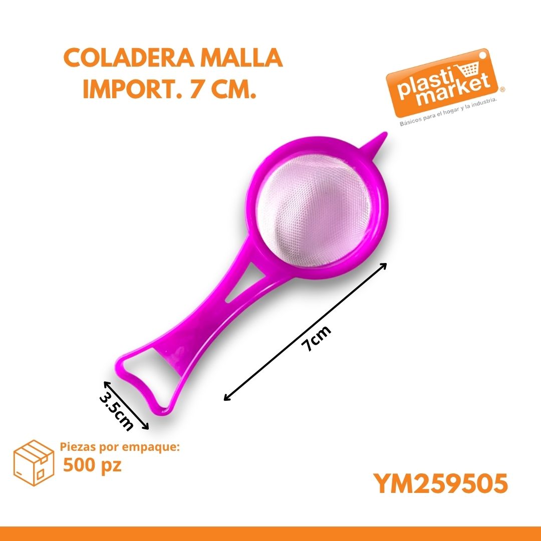 YM259505 COLADERA MALLA IMPORT. 7 CM.