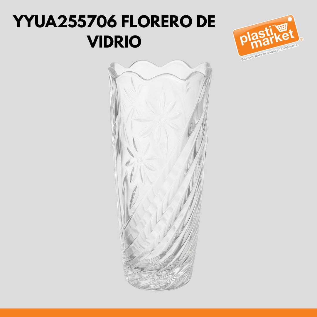 YYUA255706 FLORERO DE VIDRIO