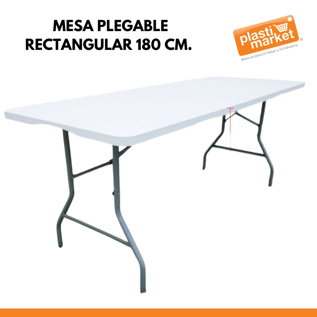 YZZ180 MESA PLEGABLE RECTANGULAR 180 CM.